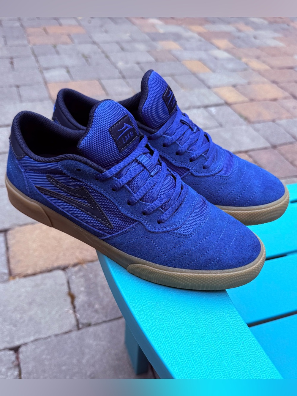 Lakai Limited Footwear Cambridge Blue Suede Men’s Skateboard Sneakers US Size 9
